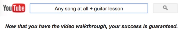 Learning songs on youtube guitar
