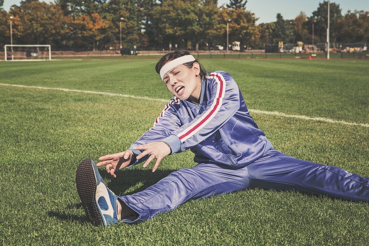 Guitar warm up exercises - athlete stretching